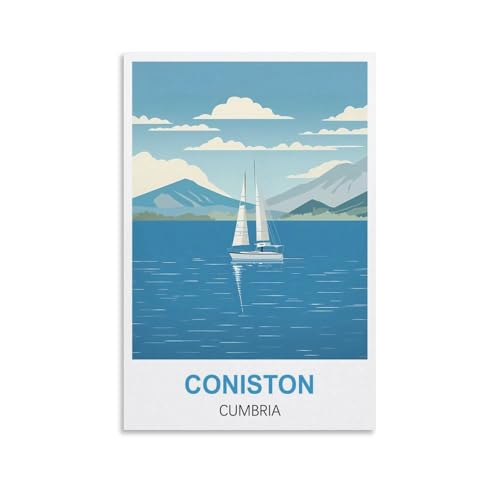 Puzzle für Erwachsene, Coniston Cumbria, Puzzle für Erwachsene, Lernspiel, Herausforderungsspielzeug, 1000 Teile, 70 x 50 cm von AFHMZ