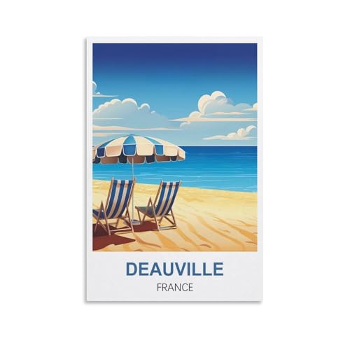 Puzzle für Erwachsene, Deauville, Frankreich, Puzzle für Erwachsene, Lernspiel, Herausforderungsspielzeug, 1000 Teile, 70 x 50 cm von AFHMZ