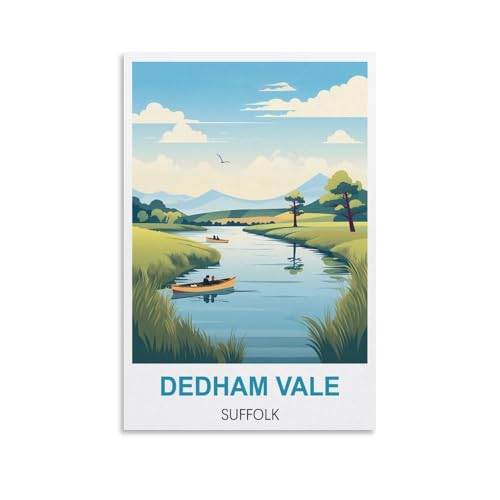 Puzzle für Erwachsene, Dedham Vale Suffolk Poster Papierpuzzle 1000 Teile Spielzeug für Erwachsene Dekompressionsspiel 70x50cm von AFHMZ