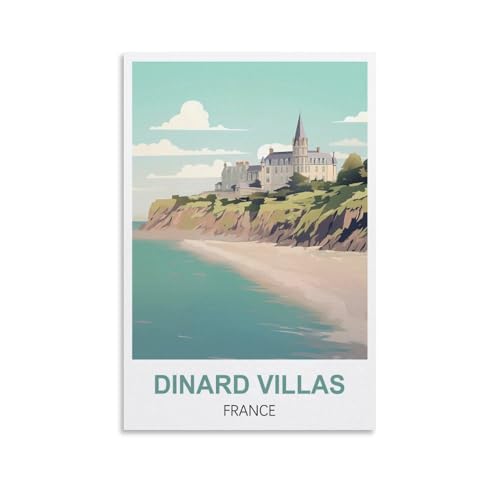 Puzzle für Erwachsene, Dinard Villas, Frankreich, Puzzle für Erwachsene, Lernspiel, Herausforderungsspielzeug, 1000 Teile, 70 x 50 cm von AFHMZ