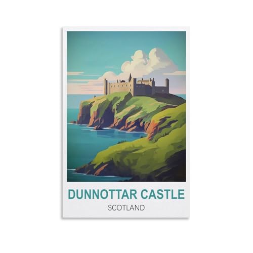 Puzzle für Erwachsene, Dunnottar Castle, Schottland, Papierpuzzle 1000 Teile, Spielzeug für Erwachsene, Dekompressionsspiel, 70 x 50 cm von AFHMZ