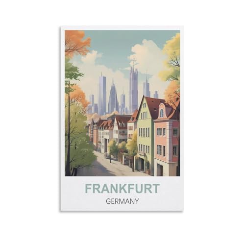 Puzzle für Erwachsene, Frankfurt, Deutschland, Puzzle für Erwachsene, Lernspiel, Herausforderungsspielzeug, 1000 Teile, 70 x 50 cm von AFHMZ
