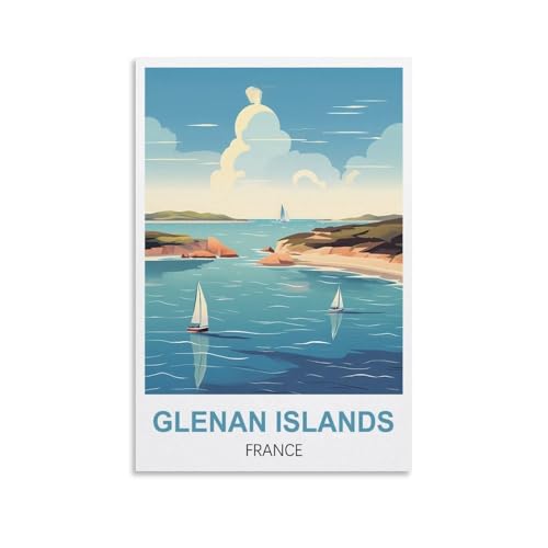 Puzzle für Erwachsene, Glenan-Inseln, Frankreich, Poster, Papierpuzzle 2000 Teile, Spielzeug für Erwachsene, Dekompressionsspiel, 100 x 70 cm von AFHMZ