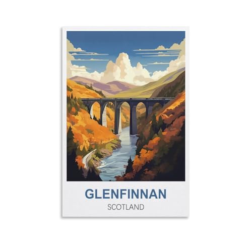 Puzzle für Erwachsene, Glenfinnan, Schottland, Puzzle für Erwachsene, Lernspiel, Herausforderungsspielzeug, 1000 Teile, 70 x 50 cm von AFHMZ
