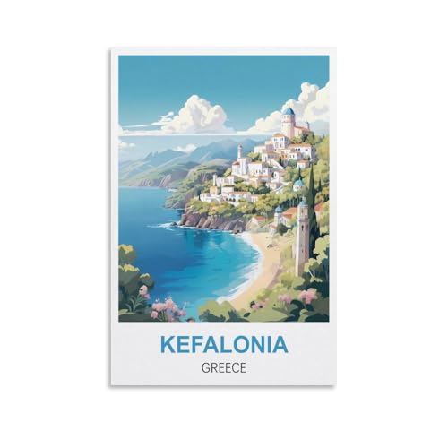 Puzzle für Erwachsene, Kefalonia, Griechenland, Papierpuzzle 1000 Teile, Spielzeug für Erwachsene, Dekompressionsspiel, 70 x 50 cm von AFHMZ
