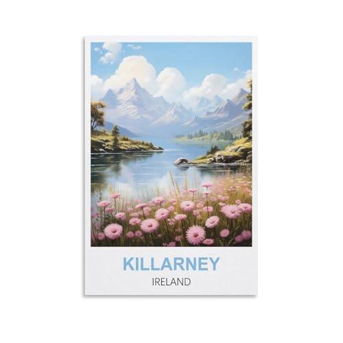 Puzzle für Erwachsene, Killarney, Irland-Poster, Papierpuzzle 1000 Teile, Spielzeug für Erwachsene, Dekompressionsspiel, 70 x 50 cm von AFHMZ