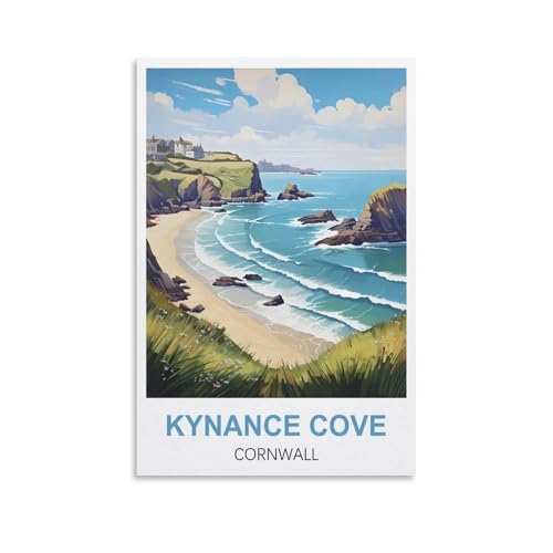 Puzzle für Erwachsene, Kynance Cove Cornwall, Puzzle für Erwachsene, Lernspiel, Herausforderungsspielzeug, 1000 Teile, 70 x 50 cm von AFHMZ