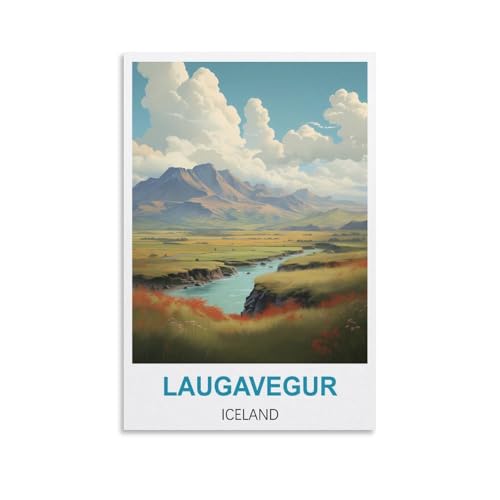 Puzzle für Erwachsene, Laugavegur Island, Puzzle für Erwachsene, Lernspiel, Herausforderungsspielzeug, 2000 Teile, 100 x 70 cm von AFHMZ