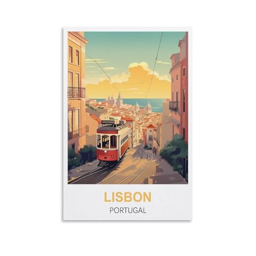 Puzzle für Erwachsene, Lissabon, Portugal, Poster, Papierpuzzle 1000 Teile, Spielzeug für Erwachsene, Dekompressionsspiel, 38 x 26 cm von AFHMZ