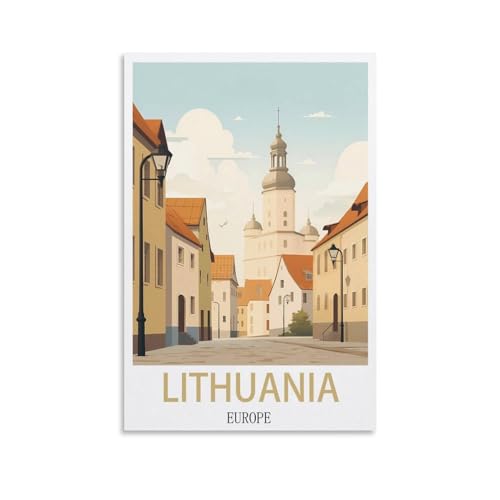 Puzzle für Erwachsene, Litauen-Poster, Papierpuzzle 2000 Teile, Spielzeug für Erwachsene, Dekompressionsspiel, 100 x 70 cm von AFHMZ