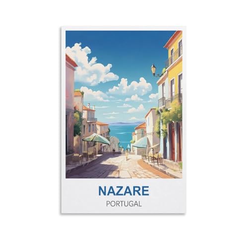Puzzle für Erwachsene, Nazare, Portugal, Puzzle für Erwachsene, Lernspiel, Herausforderungsspielzeug, 1000 Teile, 38 x 26 cm von AFHMZ