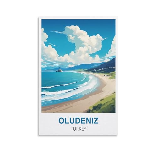 Puzzle für Erwachsene, Ölüdeniz, Türkei, Puzzle für Erwachsene, Lernspiel, Herausforderungsspielzeug, 1000 Teile, 70 x 50 cm von AFHMZ