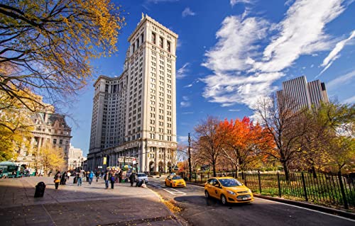 Puzzle für Erwachsene, Papierpuzzle, 100 Teile, New York, Manhattan, City Street Taxi, individuelles Puzzle, 45,5 x 35,5 cm Puzzle für Erwachsene, Papierpuzzle, 100 Teile, New York, Manhattan, City Street Taxi, individuelles Puzzle, 45,5 x 35,5 cm von AFHMZ