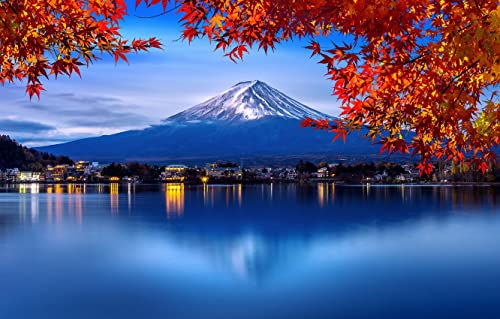Puzzle für Erwachsene, Papierpuzzle, 300 Teile, Japan, Fuji-Berg, Roter Ahornbaum, See, individuelles Puzzle, 38 x 26 cm Puzzle für Erwachsene, Papierpuzzle, 300 Teile, Japan, Fuji-Berg, Roter Ahornbaum, See, individuelles Puzzle, 38 x 26 cm von AFHMZ