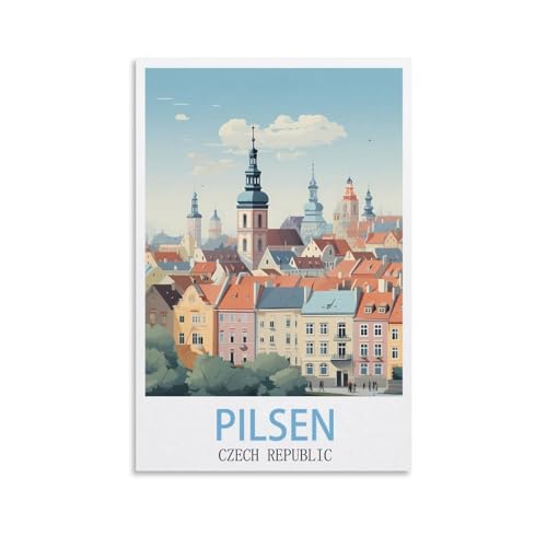 Puzzle für Erwachsene, Pilsen, Tschechische Republik, Poster, Papierpuzzle 2000 Teile, Spielzeug für Erwachsene, Dekompressionsspiel, 100 x 70 cm von AFHMZ
