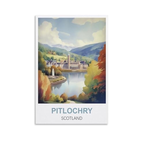 Puzzle für Erwachsene, Pitlochry, Schottland, Papierpuzzle 1000 Teile, Spielzeug für Erwachsene, Dekompressionsspiel, 70 x 50 cm von AFHMZ