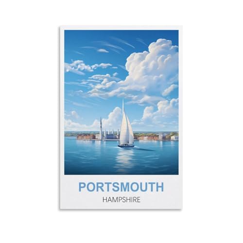 Puzzle für Erwachsene, Portsmouth Hampshire Poster Papierpuzzle 2000 Teile Spielzeug für Erwachsene Dekompressionsspiel 100x70CM von AFHMZ