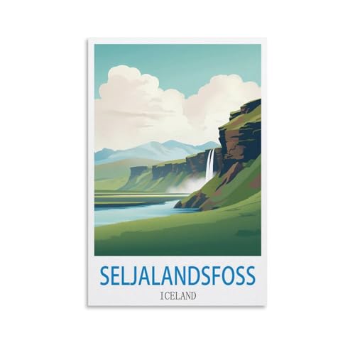 Puzzle für Erwachsene, Seljalandsfoss, Island, Puzzles für Erwachsene, Lernspiel, Herausforderungsspielzeug, 1000 Teile, 70 x 50 cm Puzzle für Erwachsene, Seljalandsfoss, Island, Puzzles für Erwachsene, Lernspiel, Herausforderungsspielzeug, 1000 Teile, 70 x 50 cm von AFHMZ