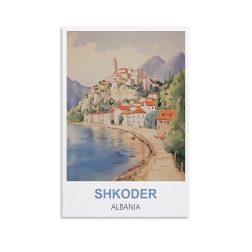 Puzzle für Erwachsene, Shkoder, Albanien, Poster, Papierpuzzle 2000 Teile, Spielzeug für Erwachsene, Dekompressionsspiel, 100 x 70 cm von AFHMZ