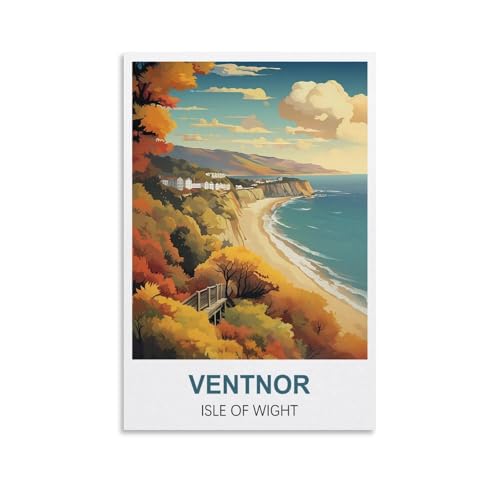 Puzzle für Erwachsene, Ventnor Isle of Wight Poster Puzzles für Erwachsene Lernspiel Herausforderungsspielzeug 1000 Teile 70x50CM von AFHMZ