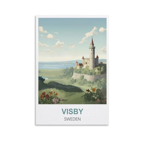 Puzzle für Erwachsene, Visby, Schweden, Puzzle für Erwachsene, Lernspiel, Herausforderungsspielzeug, 2000 Teile, 100 x 70 cm von AFHMZ
