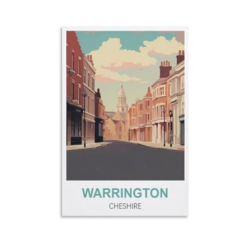 Puzzle für Erwachsene, Warrington Cheshire Poster Papierpuzzle 1000 Teile Spielzeug für Erwachsene Dekompressionsspiel 38x26CM von AFHMZ
