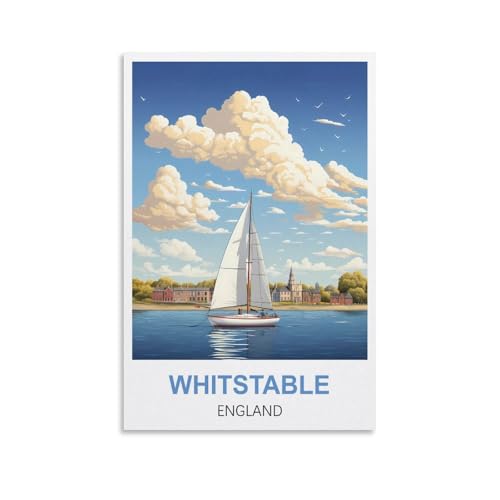 Puzzle für Erwachsene, Whitstable England Poster Puzzles für Erwachsene Lernspiel Herausforderungsspielzeug 1000 Teile 70x50cm von AFHMZ