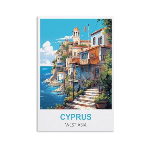 Puzzle für Erwachsene, Zypern, Westasien, Puzzle für Erwachsene, Lernspiel, Herausforderungsspielzeug, 1000 Teile, 70 x 50 cm von AFHMZ