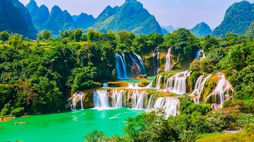 Puzzle für Erwachsene 100 Teile Bangi OOK - Detian Wasserfall 45,5x35,5CM von AFHMZ