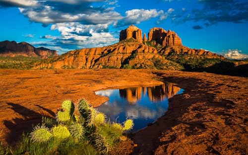 Puzzle für Erwachsene 100 Teile Sedona Cathedral Rock 45,5x35,5CM von AFHMZ