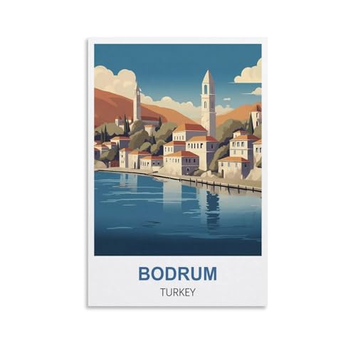 Puzzle für Erwachsene 1000, Bodrum, Türkei-Poster, Puzzle 1000 Teile für Erwachsene, anspruchsvolle Puzzlespiele, Puzzle für Erwachsene, 70 x 50 cm von AFHMZ