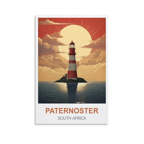 Puzzle für Erwachsene 1000, Paternoster-Leuchtturm, Südafrika, Puzzle 1000 Teile für Erwachsene, anspruchsvolle Puzzlespiele, Puzzle für Erwachsene, 70 x 50 cm von AFHMZ