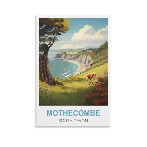 Puzzle für Erwachsene 1000, Poster von Mothecombe South Devon, Puzzle 1000 Teile für Erwachsene, anspruchsvolle Puzzlespiele, Puzzle für Erwachsene, 38 x 26 cm von AFHMZ