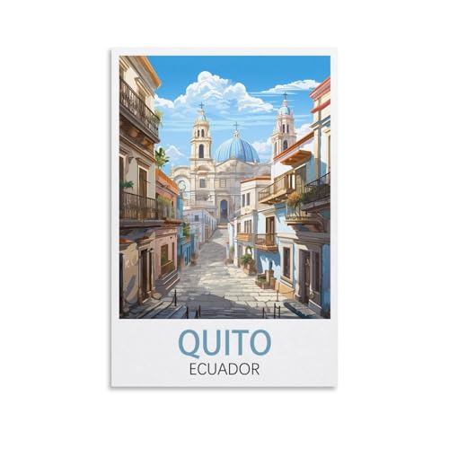 Puzzle für Erwachsene 1000, Quito, Ecuador-Poster, Puzzle 1000 Teile für Erwachsene, anspruchsvolle Puzzlespiele, Puzzle für Erwachsene, 52 x 38 cm von AFHMZ