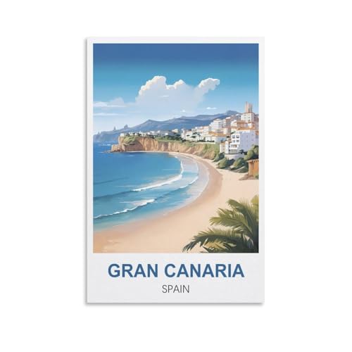 Puzzle für Erwachsene 1000 Gran Canaria, Spanien, Puzzle 1000 Teile für Erwachsene, anspruchsvolle Puzzlespiele, Puzzle für Erwachsene, 38 x 26 cm von AFHMZ