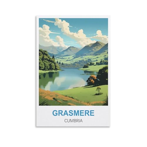 Puzzle für Erwachsene 1000 Grasmere Cumbria, Puzzles für Erwachsene, anspruchsvolle Puzzles, Puzzlespiel für die ganze Frau, Geschenke für Männer, 70 x 50 cm von AFHMZ