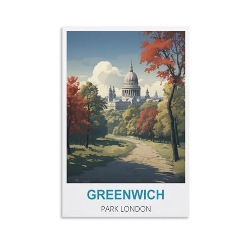 Puzzle für Erwachsene 1000 Greenwich Park London, Puzzles für Erwachsene, anspruchsvolle Puzzles, Puzzlespiel für die ganze Frau, Geschenke für Männer, 38 x 26 cm von AFHMZ