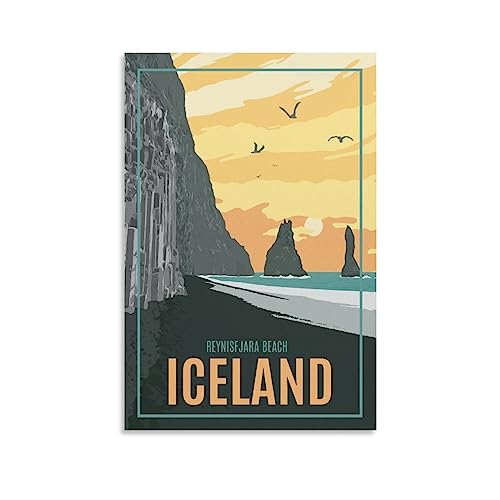 Puzzle für Erwachsene 1000 Island Reynisfjara Beach Lake, Puzzle 1000 Teile für Erwachsene, anspruchsvolle Puzzlespiele, Puzzles für Erwachsene, 38 x 26 cm von AFHMZ