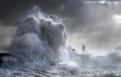 Puzzle für Erwachsene 1000 | Puzzle 1000 Teile für Erwachsene, Geschenke, Meer, Leuchtturm, 70 x 100 cm von AFHMZ