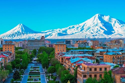 Puzzle für Erwachsene 1000 Stück: Friedliche Szene in Armenien, 70 x 50 cm von AFHMZ