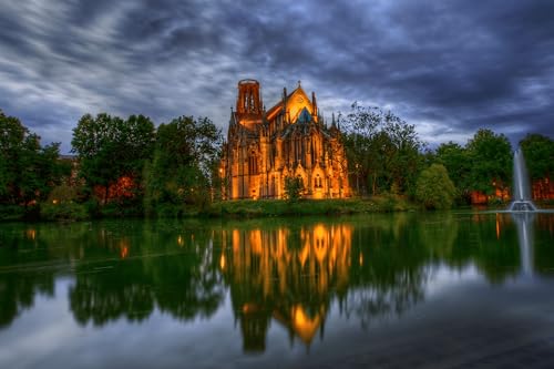 Puzzle für Erwachsene 1000 Teile Deutsche Park-Domkirche 52x38CM von AFHMZ