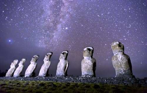 Puzzle für Erwachsene – 1000 Teile Puzzle – Erwachsene und Kinder ab 14 Jahren – Puzzle in Premiumqualität, Rapa NUI, Landschaften 38 x 26 cm von AFHMZ