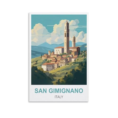 Puzzle für Erwachsene 2000, San Gimignano, Italien, Poster, Puzzle 2000 Teile für Erwachsene, anspruchsvolle Puzzlespiele, Puzzle für Erwachsene, 100 x 70 cm von AFHMZ