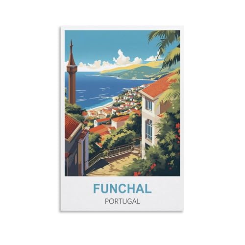 Puzzle für Erwachsene 2000 Funchal Portugal, Puzzle 2000 Teile für Erwachsene, anspruchsvolle Puzzlespiele, Puzzle für Erwachsene, 100 x 70 cm Puzzle für Erwachsene 2000 Funchal Portugal, Puzzle 2000 Teile für Erwachsene, anspruchsvolle Puzzlespiele, Puzzle für Erwachsene, 100 x 70 cm von AFHMZ