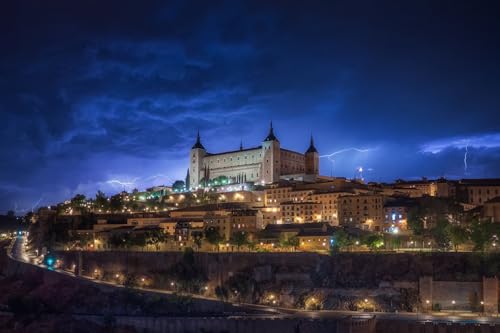 Puzzle für Erwachsene 500 Teile Nachtstadt Spanien Toledo Castle 52x38CM Puzzle für Erwachsene 500 Teile Nachtstadt Spanien Toledo Castle 52x38CM von AFHMZ
