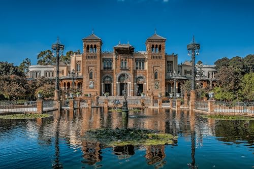 Puzzle für Erwachsene 500 Teile Sevilla Museum für Kunst und Volksbräuche • María Luisa Park 52x38CM von AFHMZ
