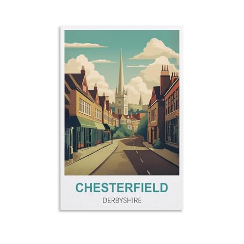 Puzzle für Erwachsene Chesterfield Derbyshire Puzzles für Erwachsene Lernspiel Herausforderungsspielzeug 1000 Teile 70x50CM von AFHMZ