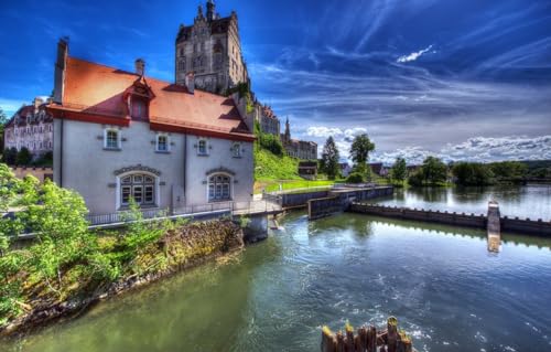 Puzzle für Erwachsene mit 2000 Teilen, schöne Landschaft, anspruchsvolles Spiel, Spielzeug, Geschenk für Erwachsene, Deutschland, Schloss Sigmaringen, 70 x 100 cm Puzzle für Erwachsene mit 2000 Teilen, schöne Landschaft, anspruchsvolles Spiel, Spielzeug, Geschenk für Erwachsene, Deutschland, Schloss Sigmaringen, 70 x 100 cm von AFHMZ