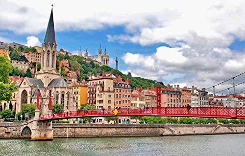 Puzzle für Kinder und Jungen, 200 Teile, Stadtbrücken, Flüsse, Frankreich, Gebäude, Kirchen, Lyon, Saint-Georges-Kirche, Saint-Georges-Brücke, Fourvière-Hügel, 35 x 25 cm Puzzle für Kinder und Jungen, 200 Teile, Stadtbrücken, Flüsse, Frankreich, Gebäude, Kirchen, Lyon, Saint-Georges-Kirche, Saint-Georges-Brücke, Fourvière-Hügel, 35 x 25 cm von AFHMZ