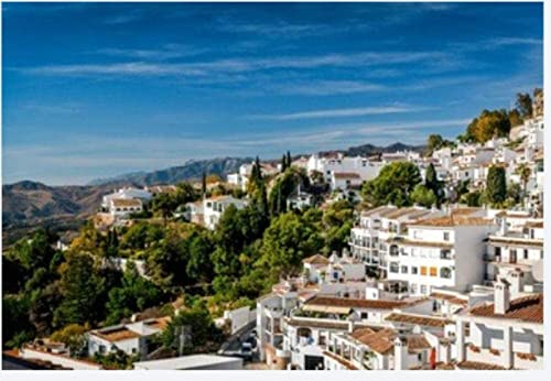 Puzzle mit 1000 Teilen, Bezauberndes kleines weißes Dorf von Mijas, für Erwachsene und Kinder, Hobby, Heimdekoration, DIY, 70 x 50 cm Puzzle mit 1000 Teilen, Bezauberndes kleines weißes Dorf von Mijas, für Erwachsene und Kinder, Hobby, Heimdekoration, DIY, 70 x 50 cm von AFHMZ